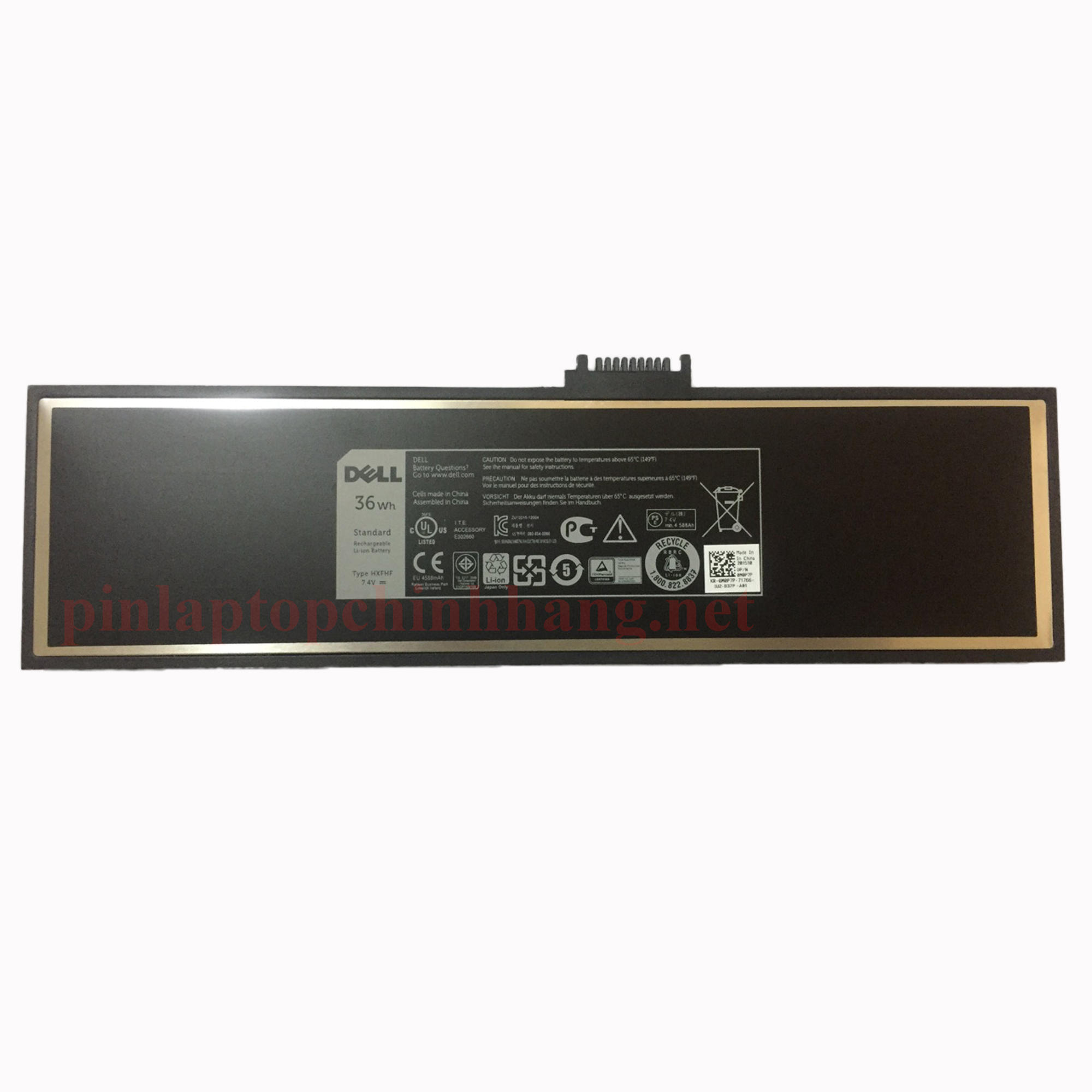 Pin Laptop Dell/ Battery Dell/ Pin Dell Venue Pro 11 7130/ 7139 Tablet/ VJF0X/ VT26R/ XNY66 (7.4V-36Wh-4cell)/ HXFHF