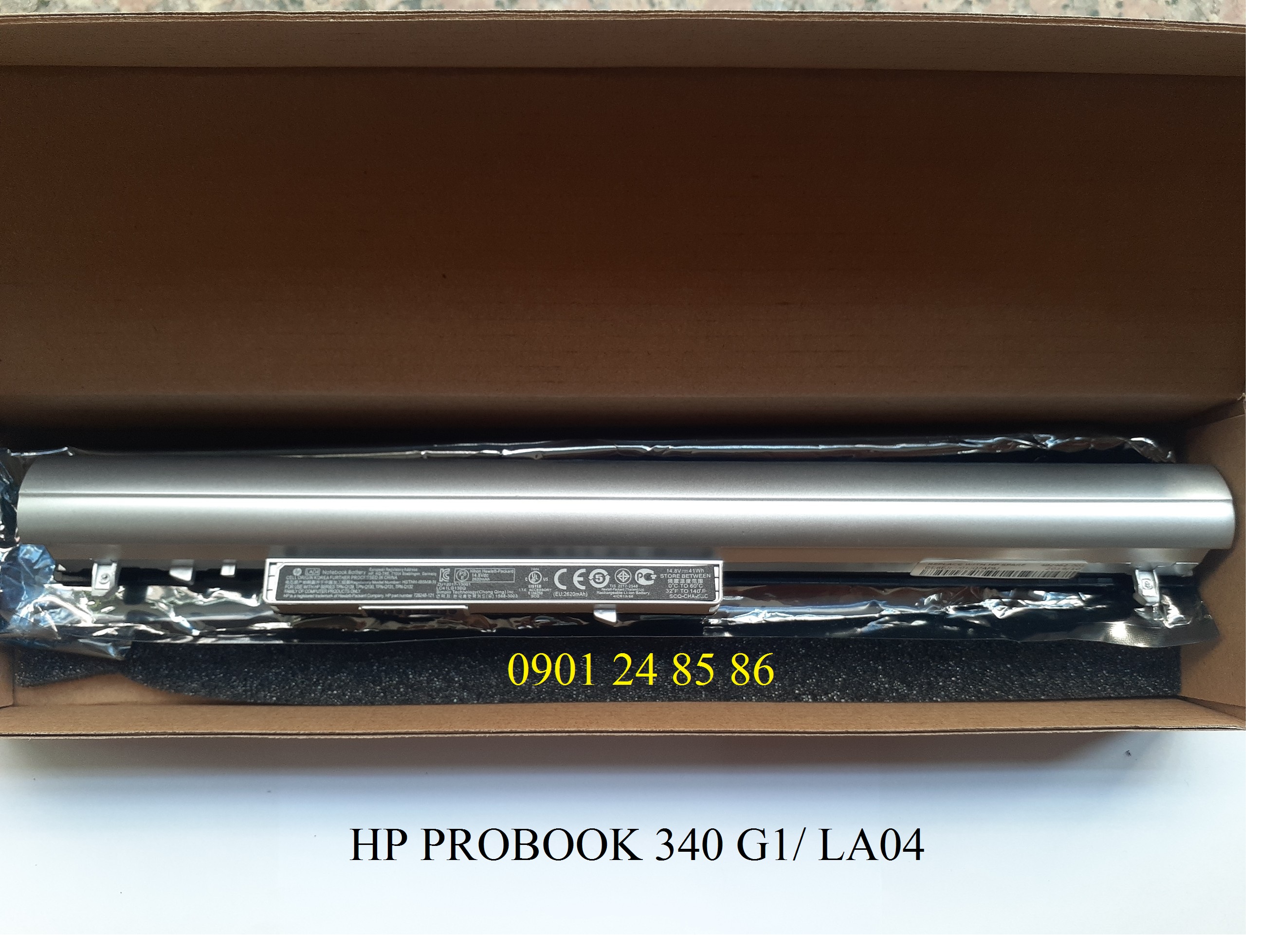 Pin Laptop HP/ Battery HP/ Pin HP 248 G1/ 340 G1/ 350 G1/ 345 G2/ 355 G2/ Pavilion 15-N210DX/ 15-F100DX/ 14-N003LA/ HSTNN-UB5N/ TPN-Q129/ LAO4 (14.8V-41Wh-4Cell)