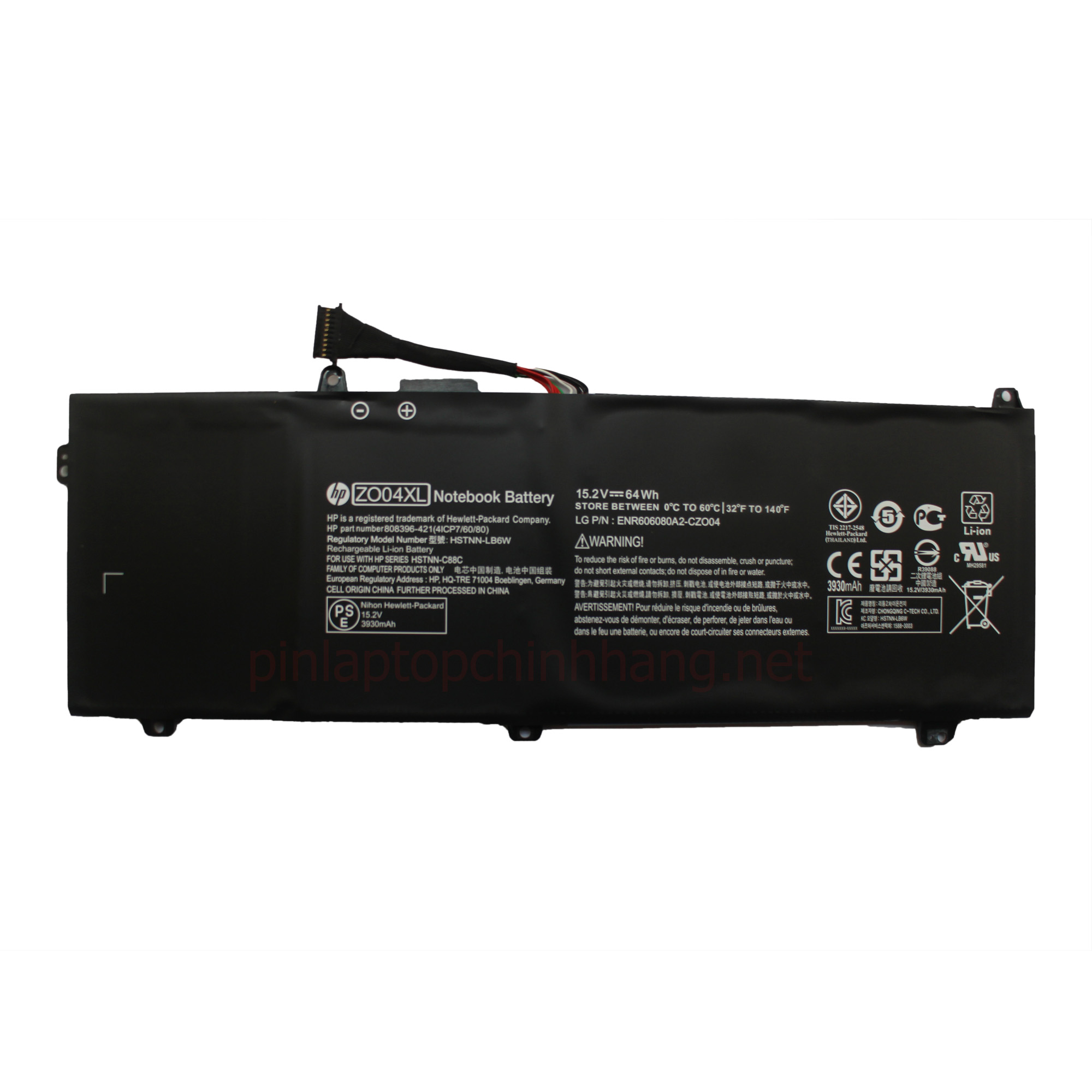 Pin Laptop HP/ Battery HP/ Pin HP Zbook Studio G3/ G4/ 808396-421/ 808450-001/ HSTNN-CS8C/ HSTNN-LB6W (15.2V-64Wh-4Cell) ZO04XL