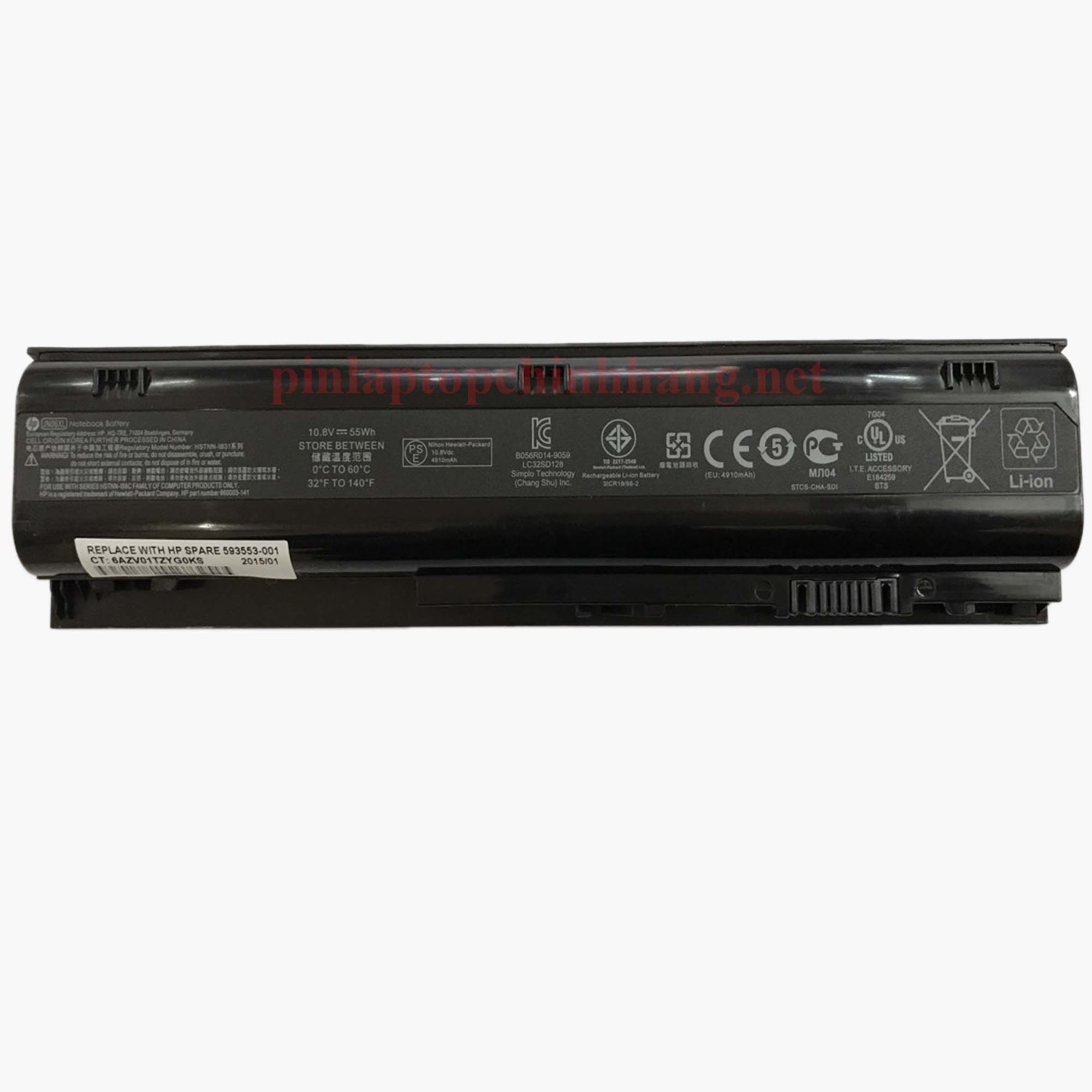 Pin Laptop HP/ Battery HP/ Pin HP ProBook 4230s Series HSTNN-IB2U/ HSTNN-I96C/ 633803-001/ 633801-001 (10.8V-55Wh-6Cell) JN06XL