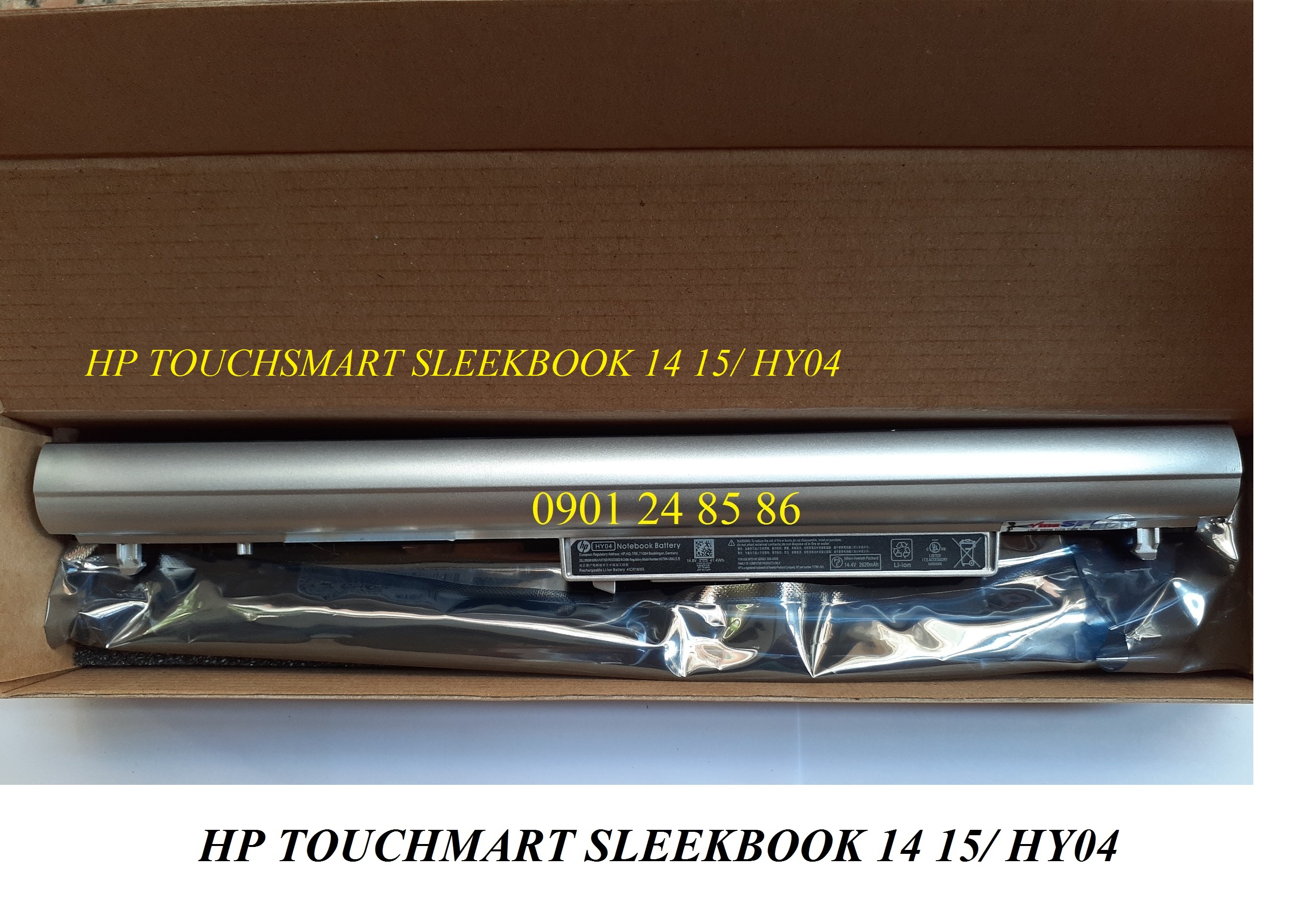 Pin Laptop HP/ Battery HP/ Pin HP Touchsmart SleekBook 14-F023CL/ 14-F027CL/ 14-F040CA/ 15-N010AX/ 15-N018TX/ HSTNN-IB4U/ 718101-001 (14.8V-41Wh-4Cell) HY04